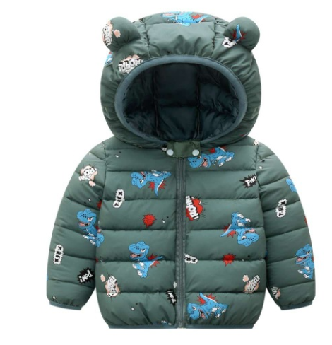 Jaqueta Puffer Infantil com Orelhinhas