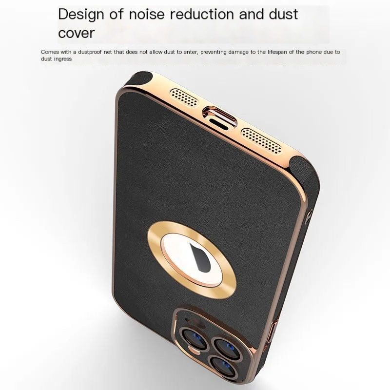 Imagen 4 de la funda para teléfono de cuero galvanizado