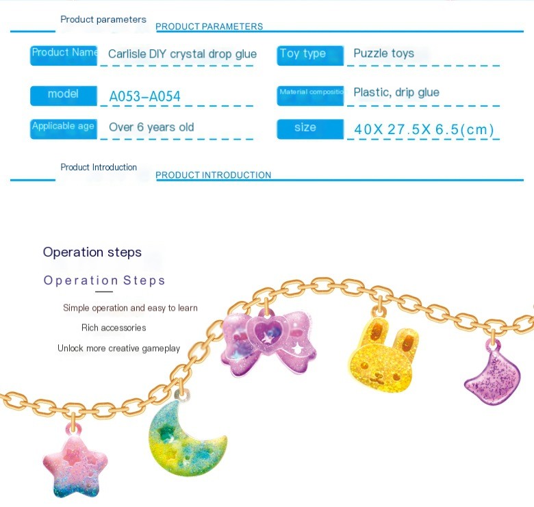 DIY Crystal Drop Glue Toy Set image 4