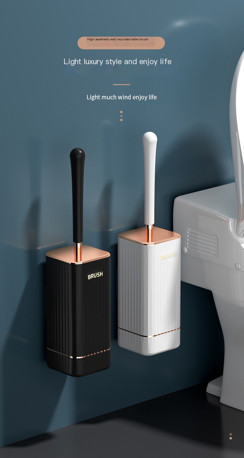 Wall-mounted toilet brush