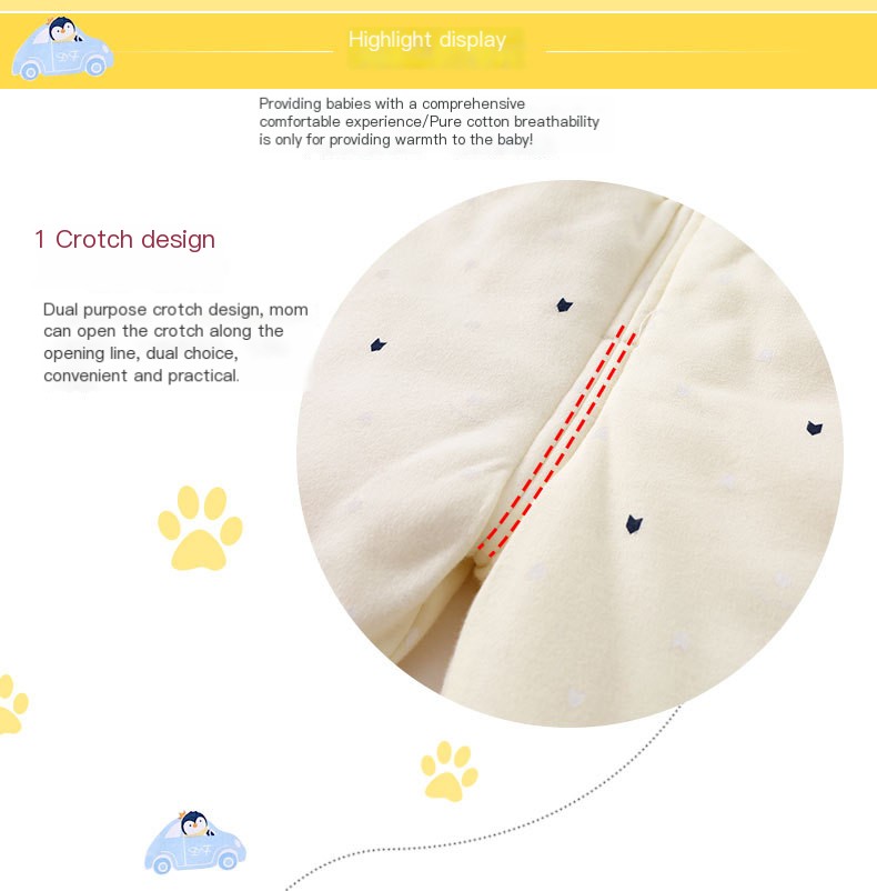 Children's underwear in autumn and winter, pure cotton 1-2 year old baby baby warm without bone thickening cotton clothes child suit