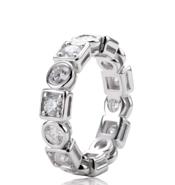Eternity Moissanite Ring Image 1