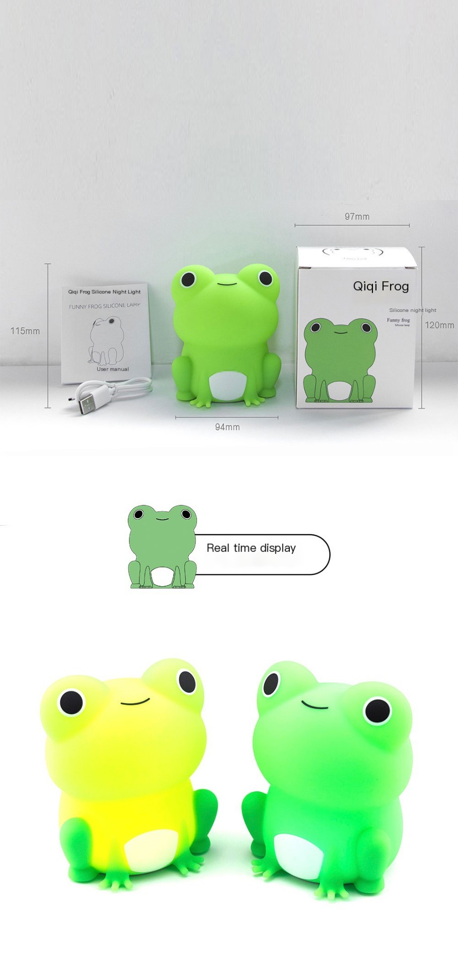 Qiqi Frog Night Light
