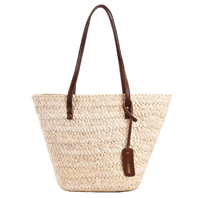 Handwoven Straw Tote Bag