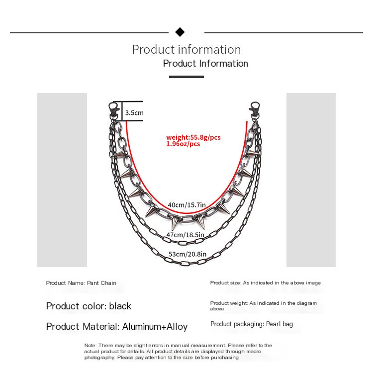 Willow Nail Multi-Layer Trouser Chain