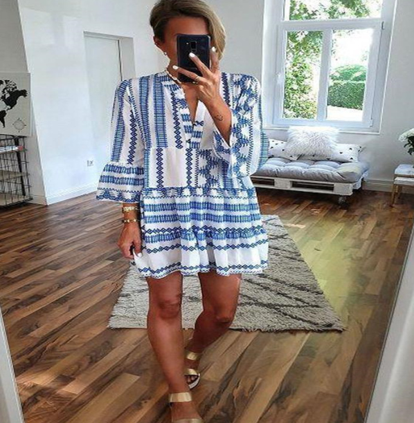 Geometric Print Dress 4