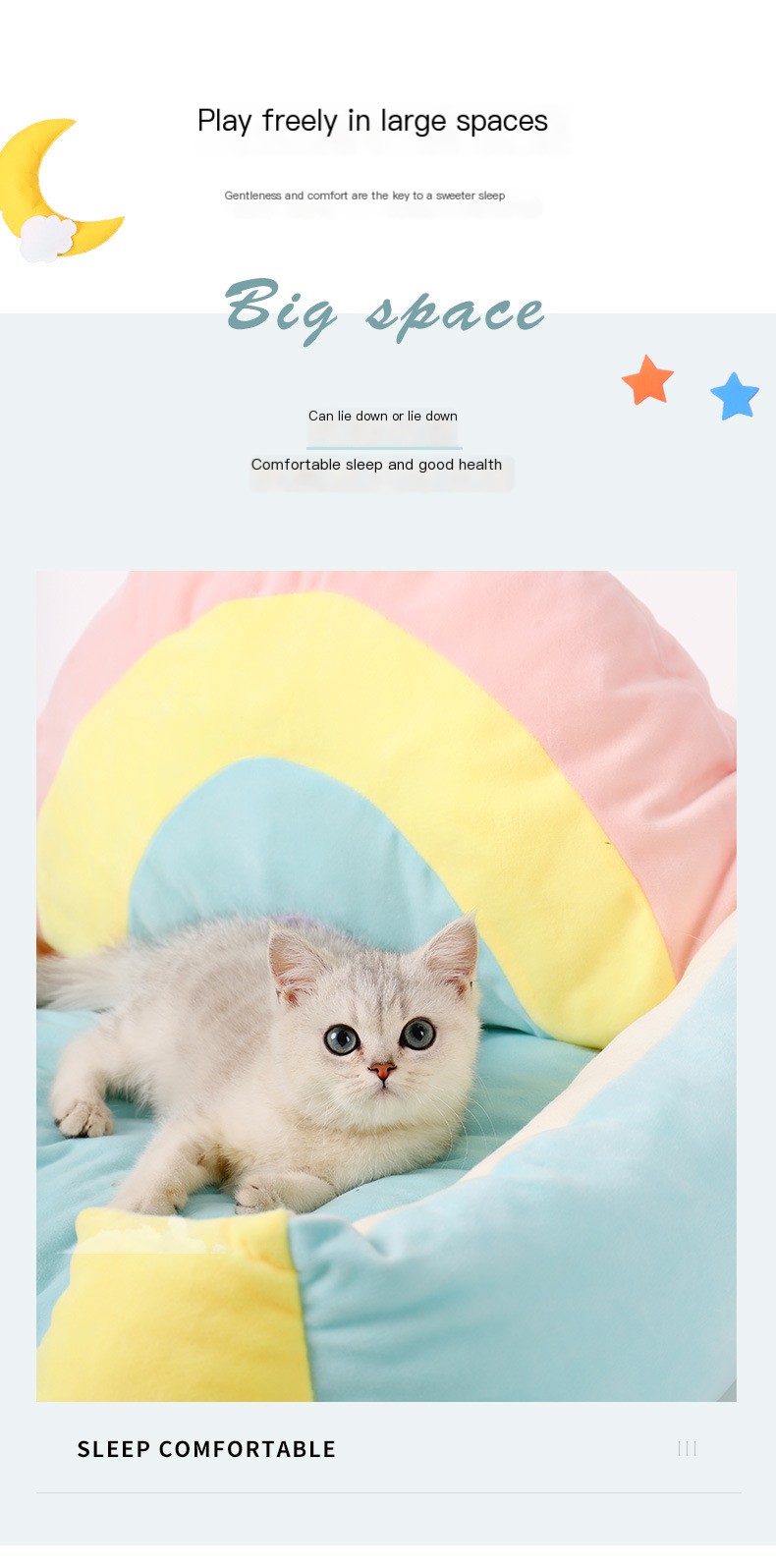 Rainbow Pet Sofa Image 3