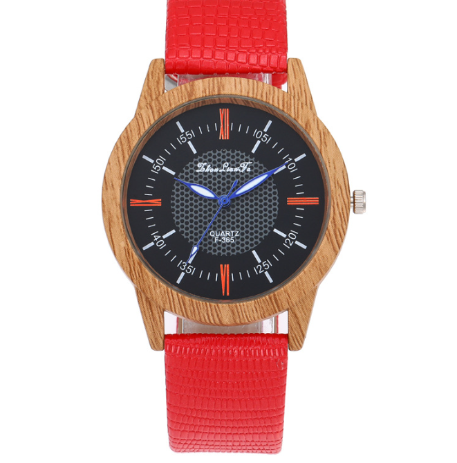 Leather and Wood Watch 4