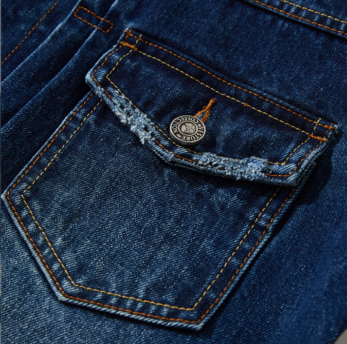 Red Tornado Denim Jacket Detail View 2