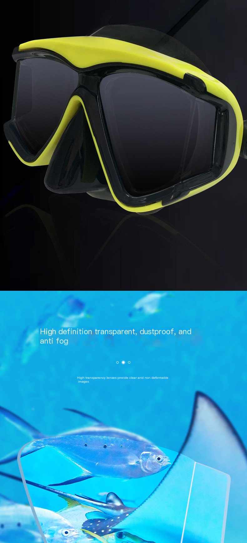 Diving Mask in Use