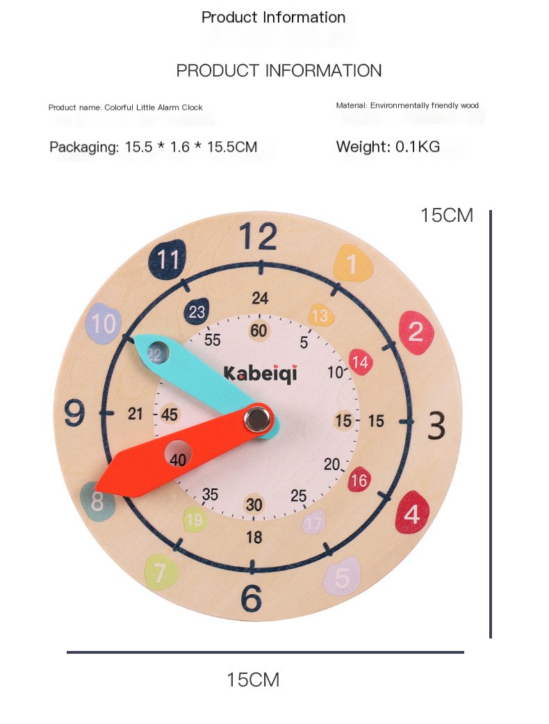 Colorful small clock image 8