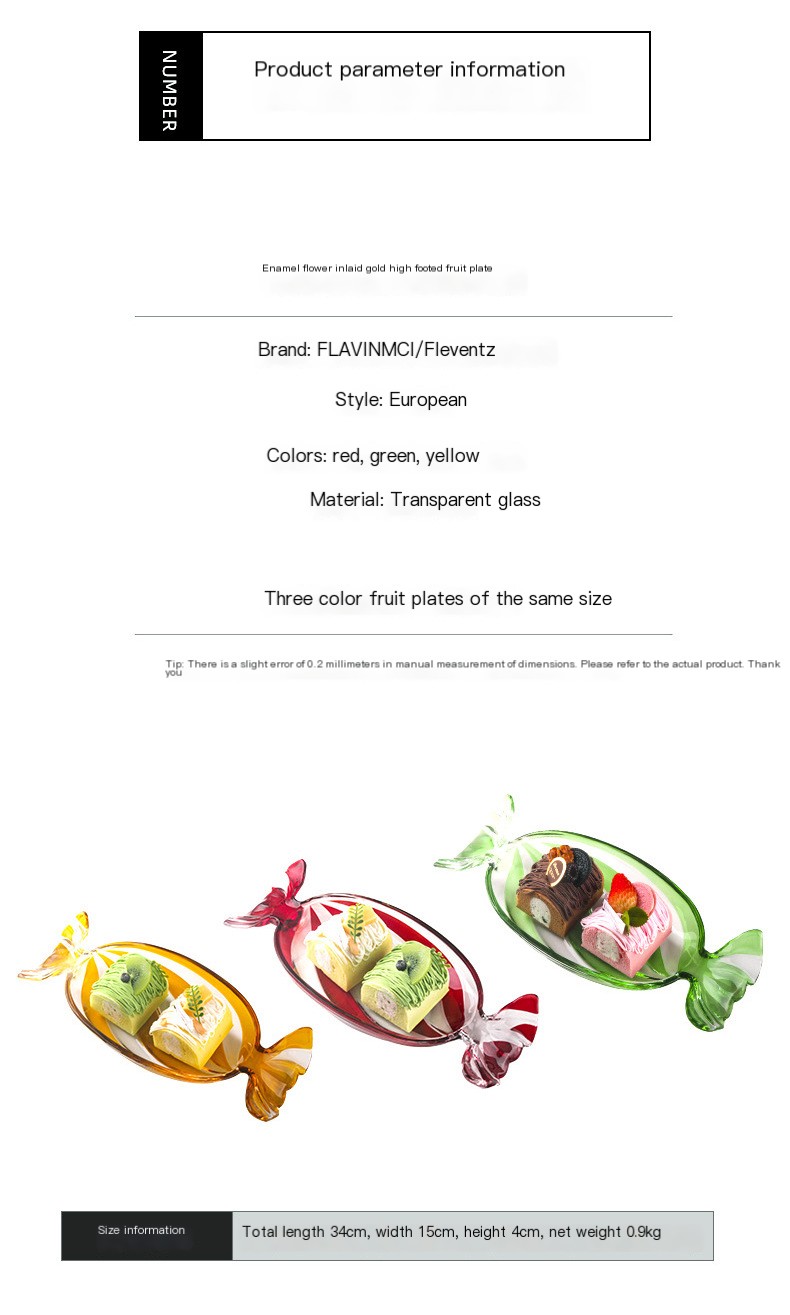 Candy-shaped fruit plate