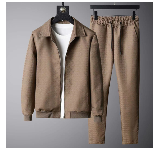 Cotton Zip Jacquard Tracksuit Image 5