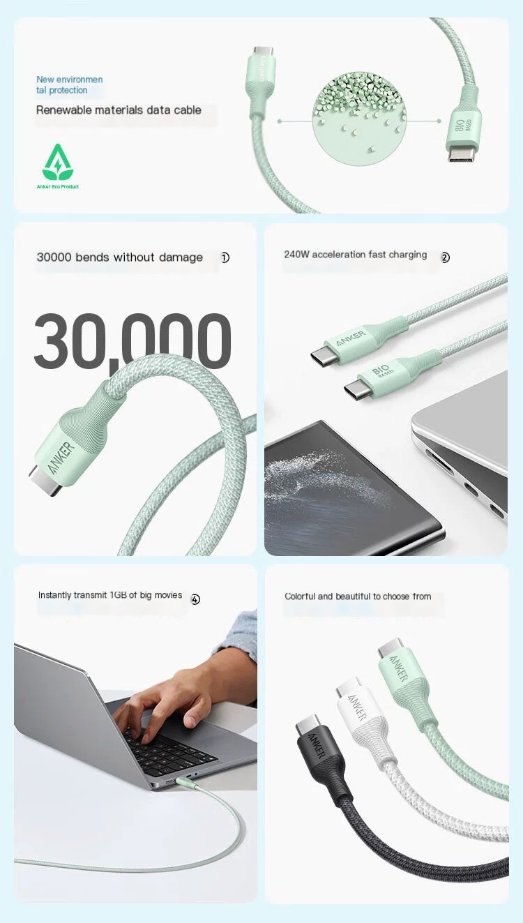 Anker 240W Fast Charging USB-C Cable