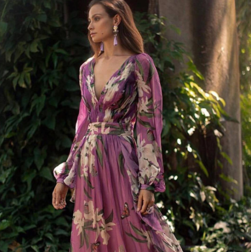 WOLFF Elegant Maxi Dress - Side View