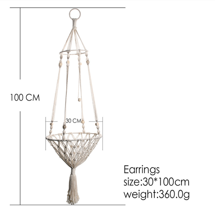 Large Macrame Cat Hammock Image 1
