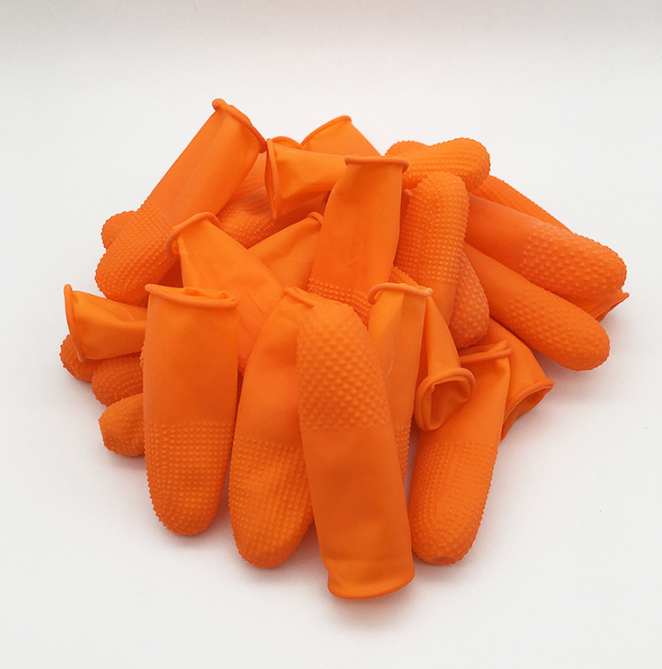Orange Curled Finger Sleeve Image 3