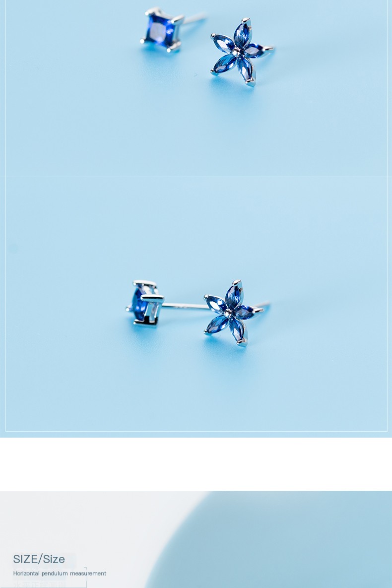 Blue Flower Earrings 1