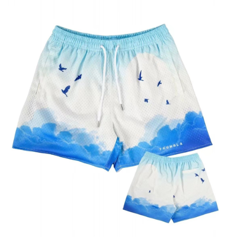 Young la mesh shorts - Pigeon