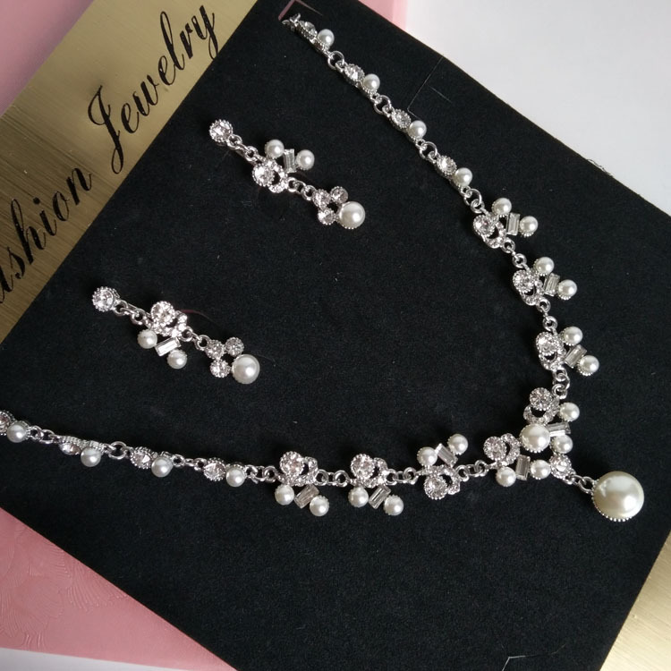 Bridal Necklace and Earrings Set 1