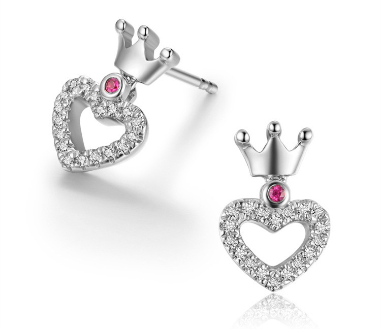 S925 Silver Crown Earrings