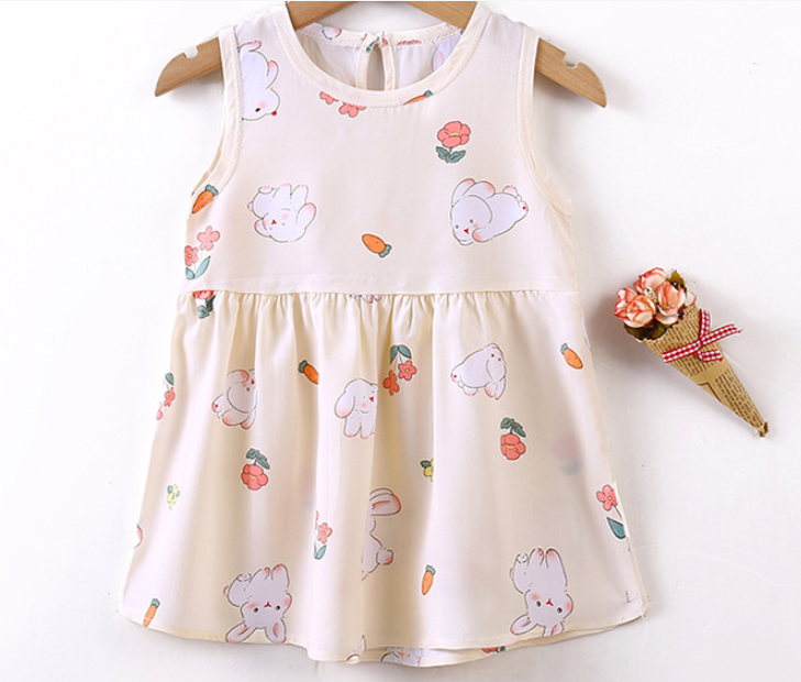 Women's Cotton Silk Beach Princess Dress Image 4