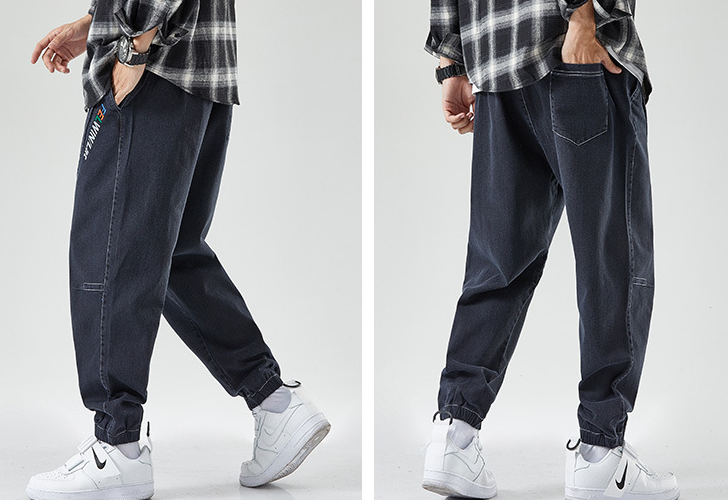 Stylish Denim Tie Pants