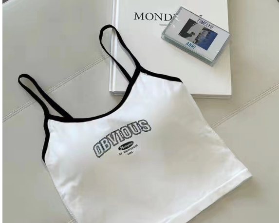 Kid's Color Clash Camisole - Black