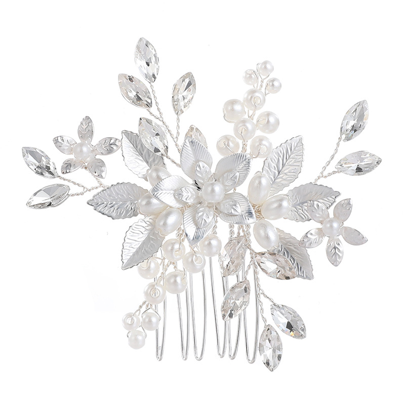 Pearl Flower Hair Comb Image 1