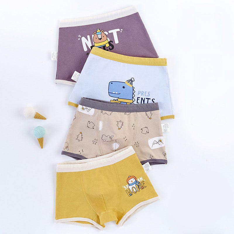 Cartoon Simple Cotton Children's Boxer Shorts image