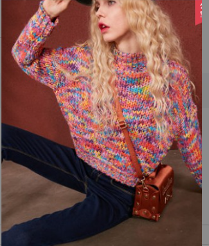 Fairy Pocket Rainbow Giraffe Sweater