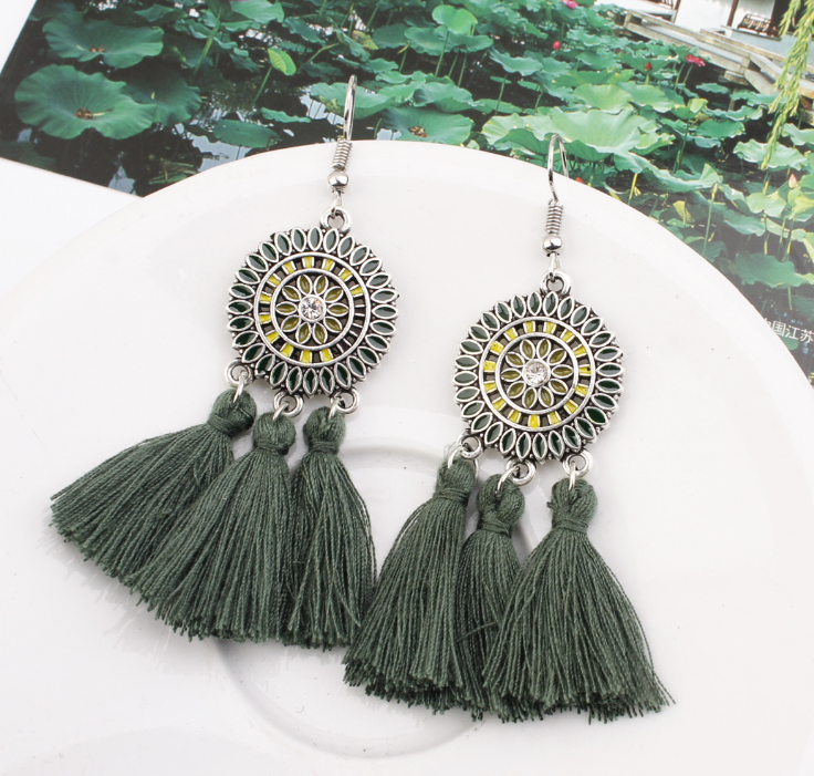 Bohemian Fashion Tassel Earrings 1