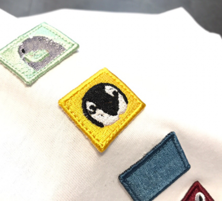 Embroidered Emoji T-Shirt Image 4