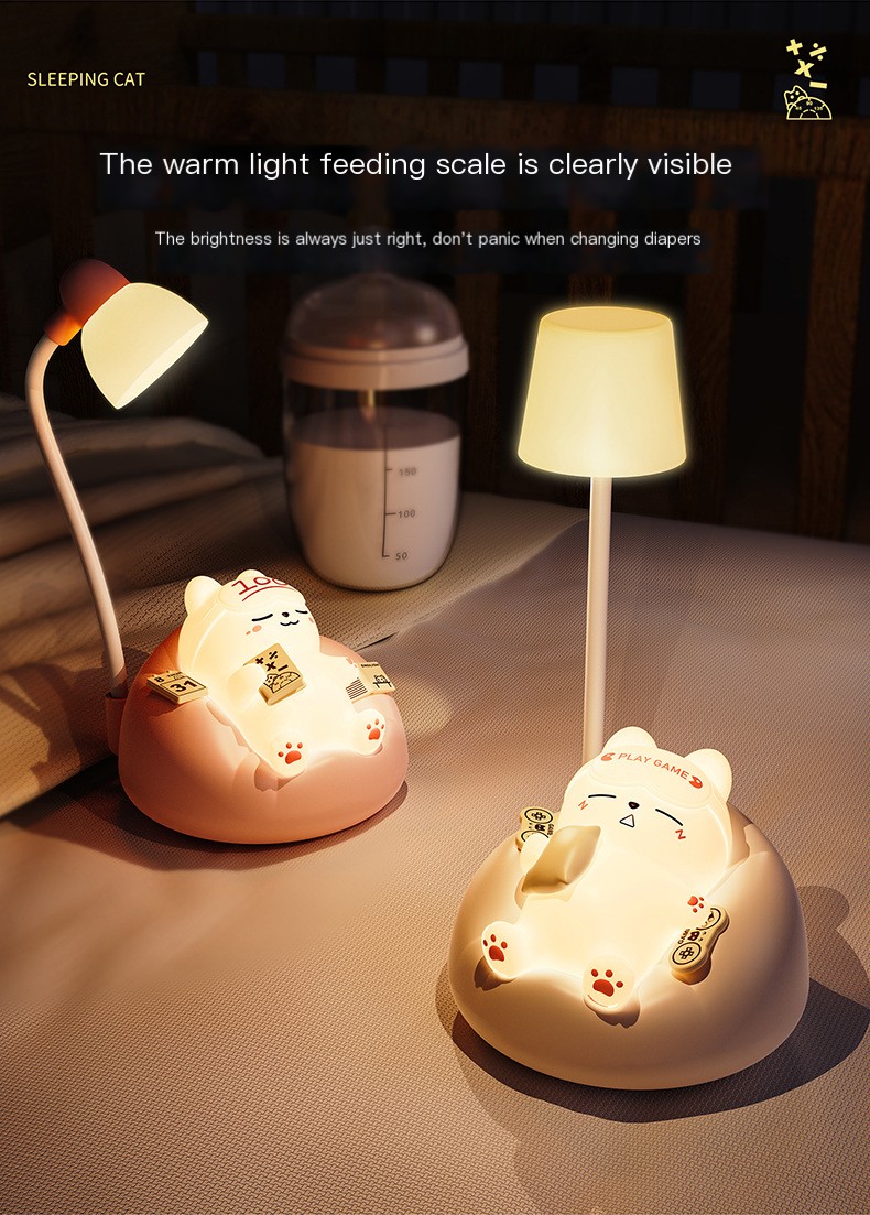 Learning Sleeping Cat Pink