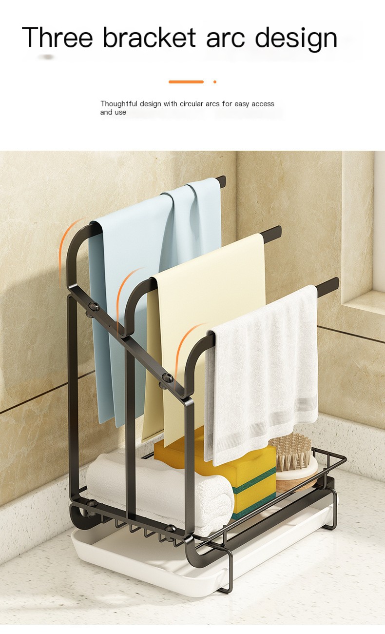 Kitchen Rag Storage Rack