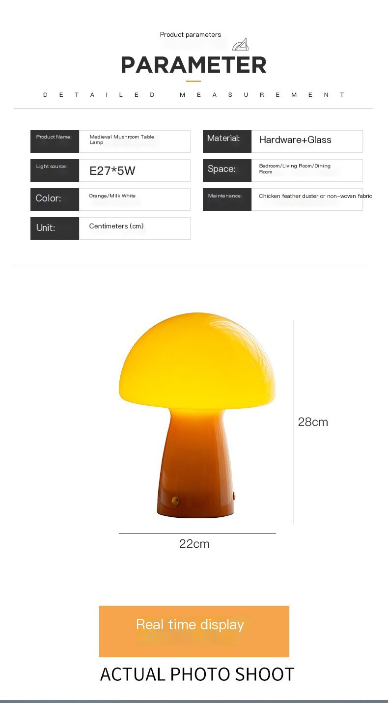 Mushroom Table Lamp