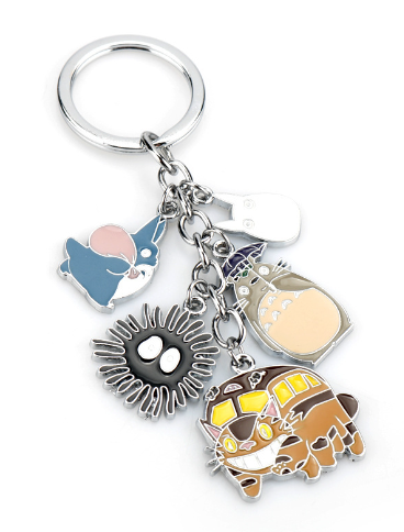 Kawaii Ghibli Cat Keychain 2