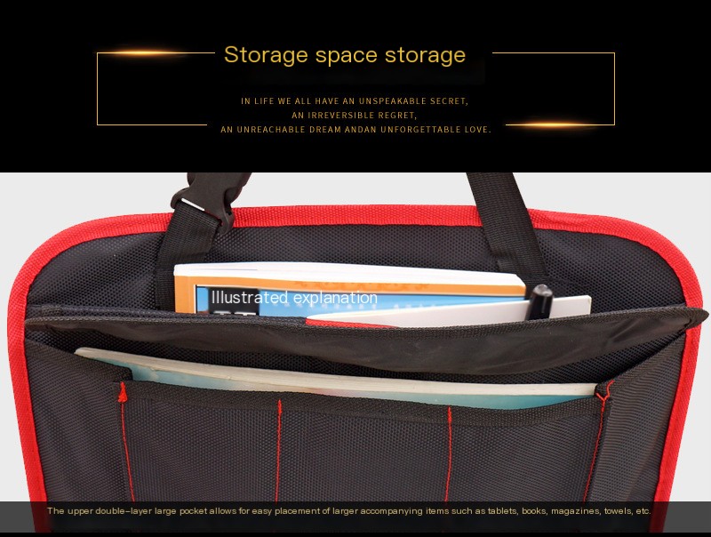 Car Seat Back Storage Bag Image 3
