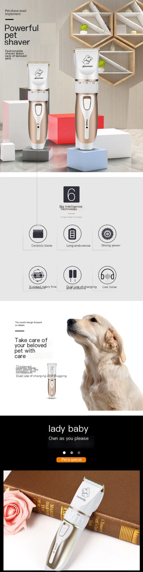 Rechargeable Pet Clipper