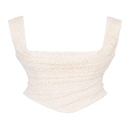 Lace Corset and High-Waisted Skirt