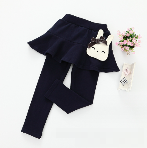 Girls Cotton Leggings with Skirt 2-7 years