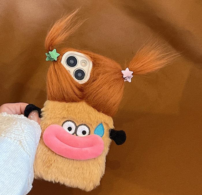 Cute Girl Braid Big Mouth Monster Phone Case 2