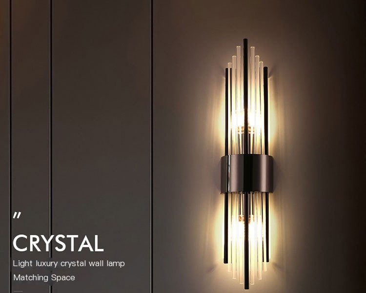 Luxury Crystal Wall Lamp Image 1