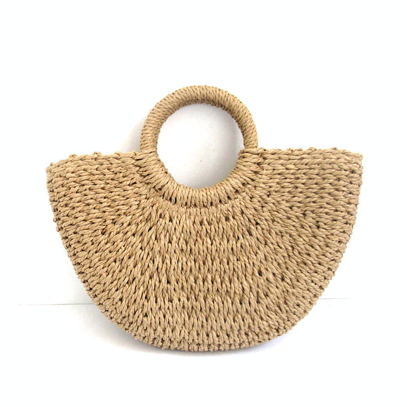 New Paper Rope Woven Round Bag Image 1