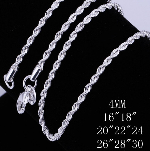 Twisted Rope Necklace Close-up