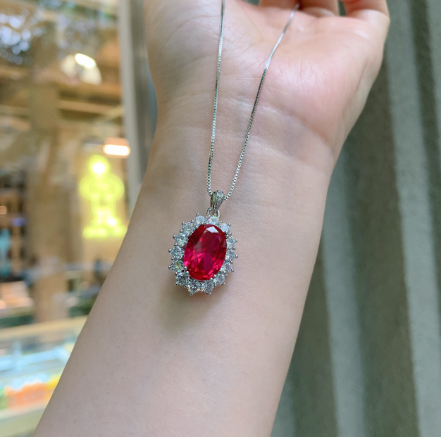 Burmese Ruby Set Crystals Are Clean And Good In Color