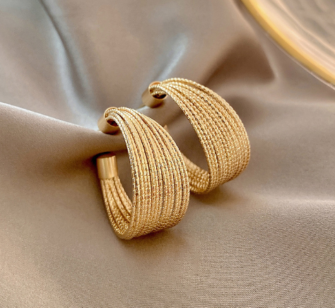 Brinco Argolas Luxury Earrings 3