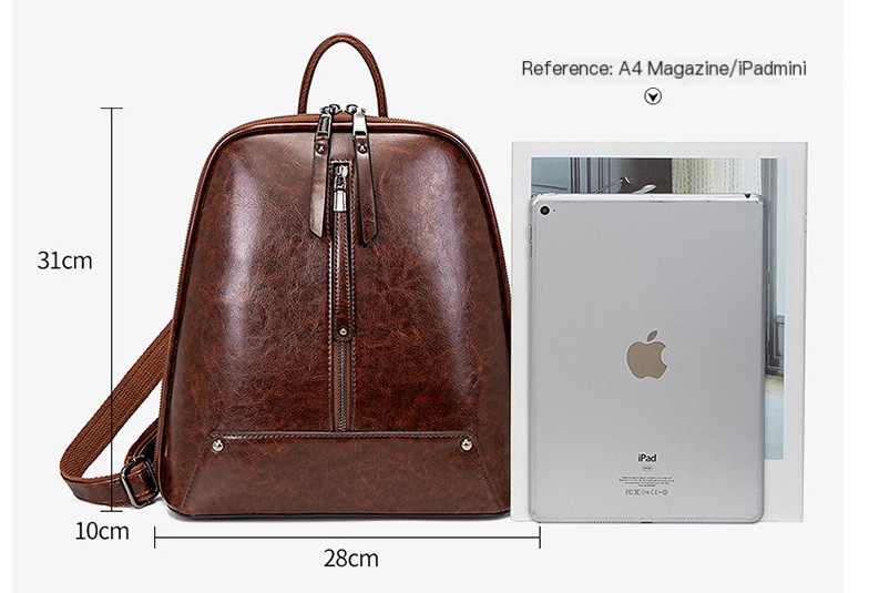 Stylish Leather Backpack
