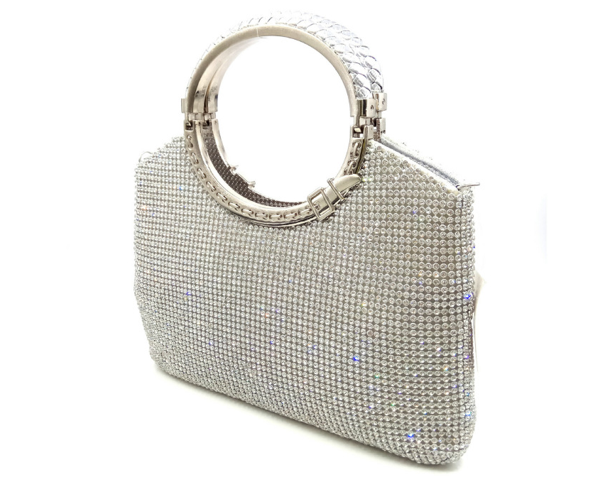 Elegant Gold Rhinestone Clutch