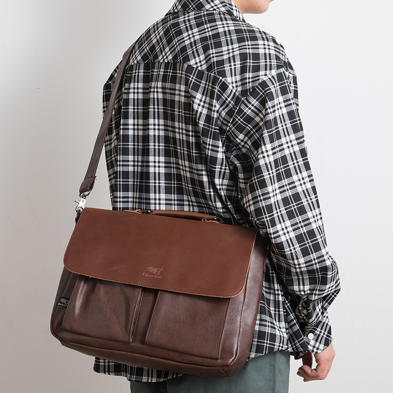 Men's Business Briefcase - Black
